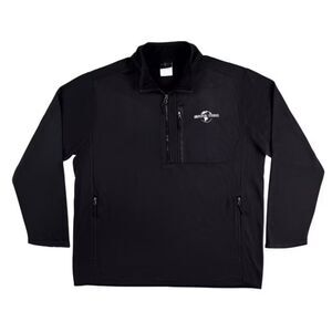 Universal Studios Black Quarter-Zip Sweatshirt Mens Size XXL Zipper Pockets Soft